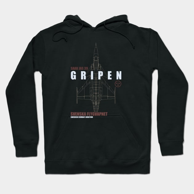 JAS 39 Gripen Hoodie by TCP